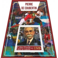 Stamps Pierre de Coubertin Rugby