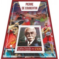 Stamps Pierre de Coubertin Shooting