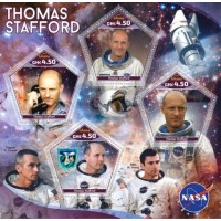 Stamps Space Thomas Stafford  Set 8 sheets