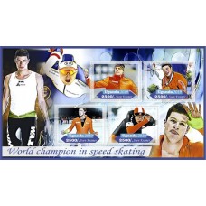 Stamps Sport World champion Speed Skating  Set 8 sheets