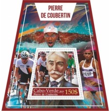 Stamps Sport Pierre de Coubertin Swimming