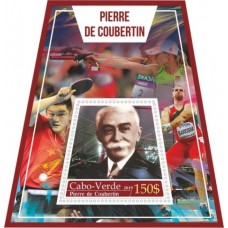 Stamps Sport Pierre de Coubertin Table tennis