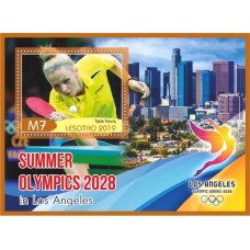 Stamps Summer Olympics 2028 in Los Angeles Table tennis