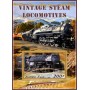 Stamps Vintage steam locomotives Set 8 sheets