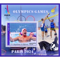 Stamps Summer Olympic Games 2024 in Paris Water polo