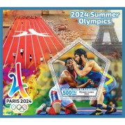 Stamps Summer Olympics 2024 in Paris Judo