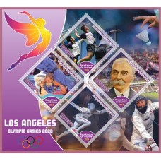 Stamps Summer Olympics 2028 in Los Angeles Judo