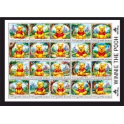 Stamps Cartoon Walt Disney Set 1 sheets