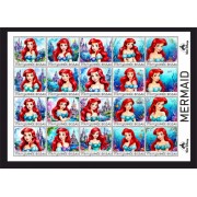 Stamps Cartoon Walt Disney Set 1 sheets