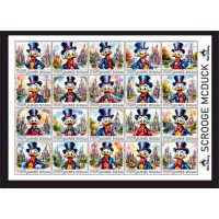 Stamps Cartoon Walt Disney Set 1 sheets