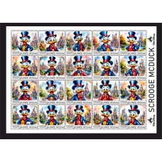 Stamps Cartoon Walt Disney Set 1 sheets