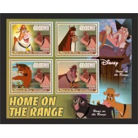 Stamps Cartoon Walt Disney Set 8 sheets