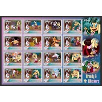 Stamps Cartoon Walt Disney Set 16 stamps