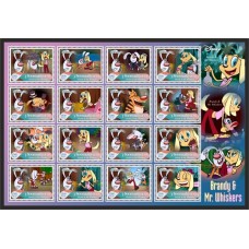 Stamps Cartoon Walt Disney Set 16 stamps