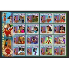 Stamps Cartoon Walt Disney Set 16 stamps