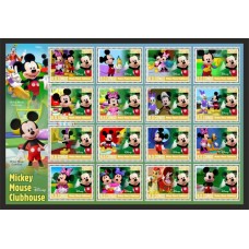 Stamps Cartoon Walt Disney Set 16 stamps