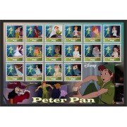 Stamps Cartoon Walt Disney Set 16 stamps