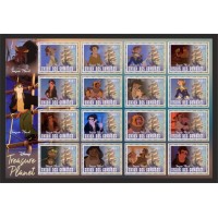 Stamps Cartoon Walt Disney Set 16 stamps