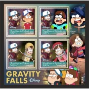 Stamps Cartoon Walt Disney Set 8 sheets