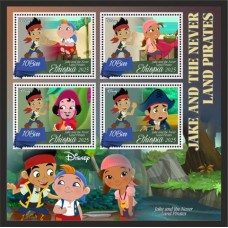 Stamps Cartoon Walt Disney Set 8 sheets