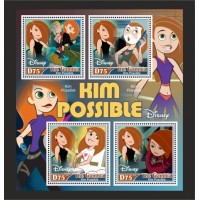 Stamps Cartoon Walt Disney Set 8 sheets