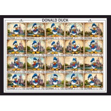 Stamps Cartoon Walt Disney Set 1 sheets