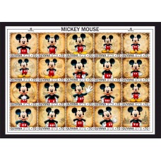 Stamps Cartoon Walt Disney Set 1 sheets