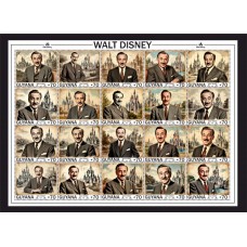 Stamps Cartoon Walt Disney Set 1 sheets