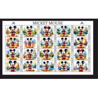 Stamps Cartoon Walt Disney Set 1 sheets