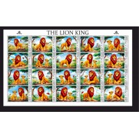 Stamps Cartoon Walt Disney Set 1 sheets