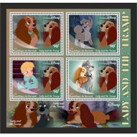 Stamps Cartoon Walt Disney Set 8 sheets