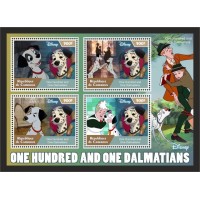 Stamps Cartoon Walt Disney Set 8 sheets