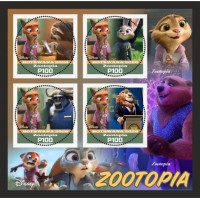 Stamps Cartoon Walt Disney Set 8 sheets