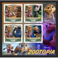 Stamps Cartoon Walt Disney Set 8 sheets