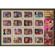 Stamps Cartoon Walt Disney Set 16 stamps