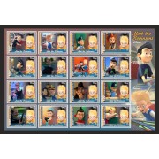 Stamps Cartoon Walt Disney Set 1 sheets