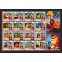 Stamps Cartoon Walt Disney Set 1 sheets