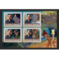 Stamps Cartoon Walt Disney Set 8 sheets