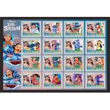 Stamps Cartoon Walt Disney Set 16 stamps Stamps Cartoon Walt Disney Set 16 stamps