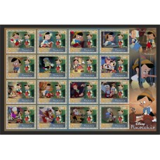 Stamps Cartoon Walt Disney Set 1 sheets
