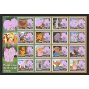 Stamps Cartoon Walt Disney Set 1 sheets