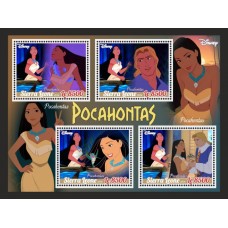 Stamps Cartoon Walt Disney Set 8 sheets