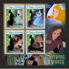 Stamps Cartoon Walt Disney Set 8 sheets