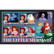 Stamps Cartoon Walt Disney Set 8 sheets