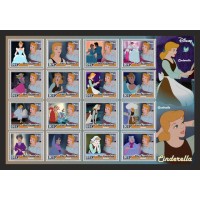 Stamps Cartoon Walt Disney Set 1 sheets
