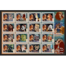Stamps Cartoon Walt Disney Set 1 sheets
