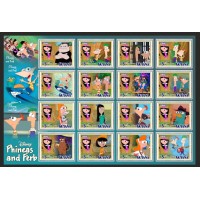 Stamps Cartoon Walt Disney Set 1 sheets