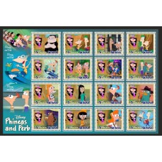 Stamps Cartoon Walt Disney Set 1 sheets