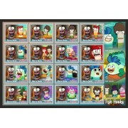 Stamps Cartoon Walt Disney Set 1 sheets