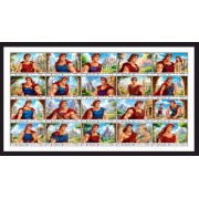 Stamps Cartoon Walt Disney Set 1 sheets